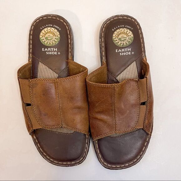 Vintage 90s Earth Shoe Slip On Sandals Size 6 - Picture 2 of 8
